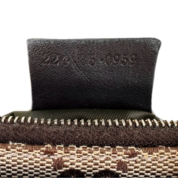 Authentic GUCCI Tan GG Monogram Canvas & Brown Leather Teddy Bear Card Holder - Picture 9 of 16